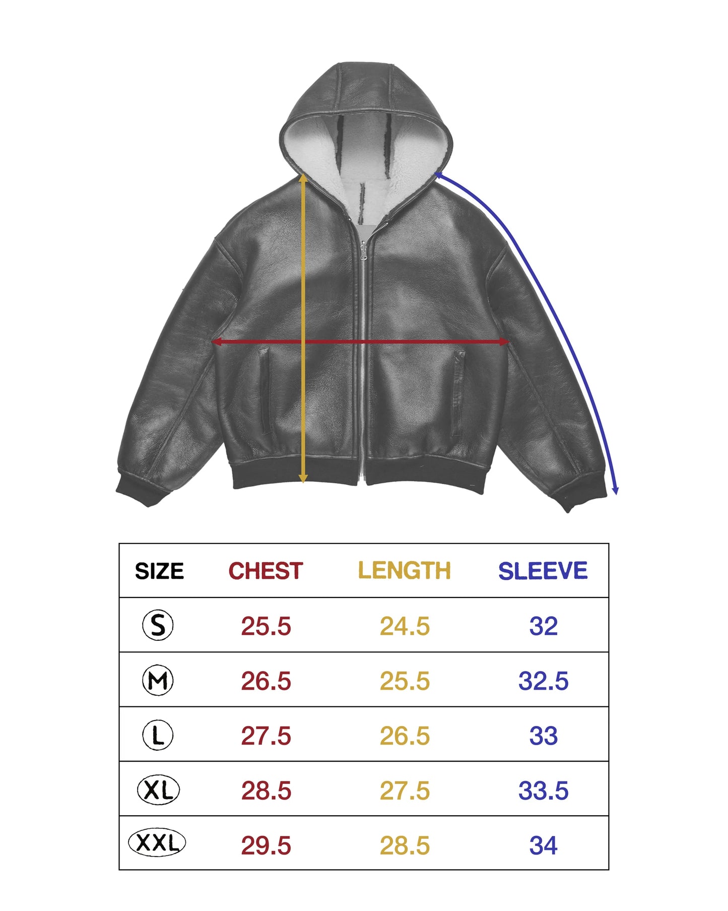 REVERSIBLE LEATHER SHERPA JACKET