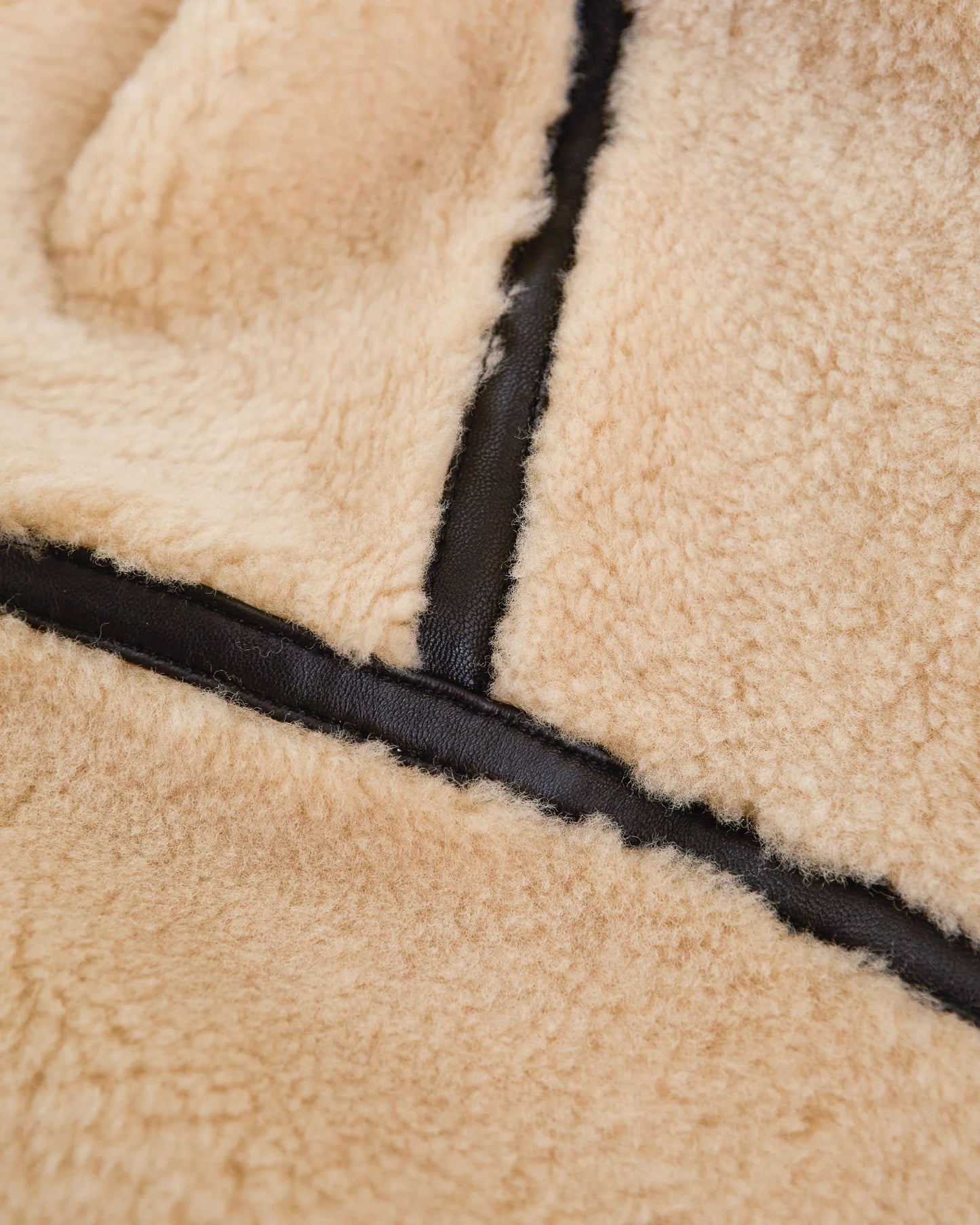 REVERSIBLE LEATHER SHERPA JACKET