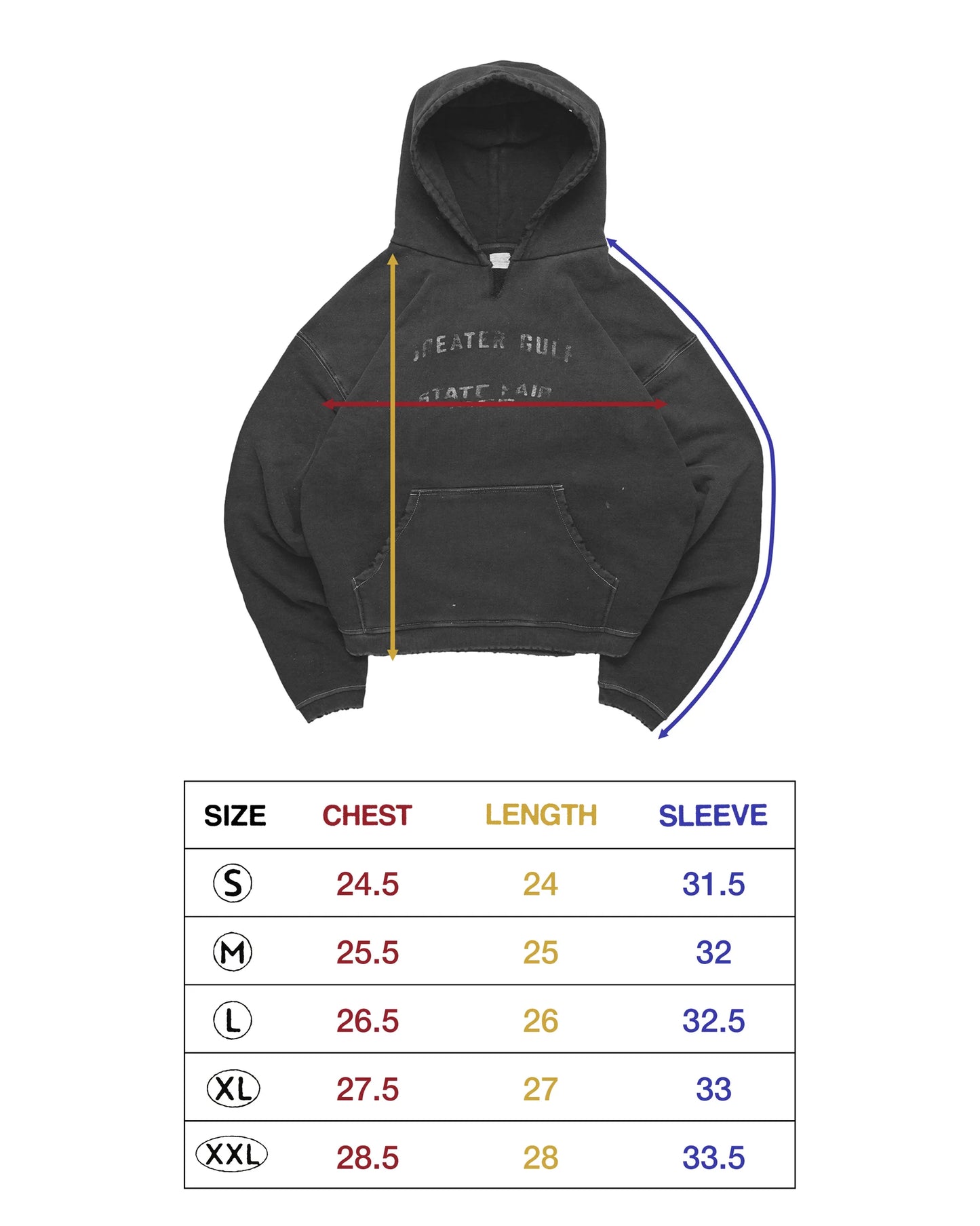 STATE FAIR HOODIE - BABY BLUE